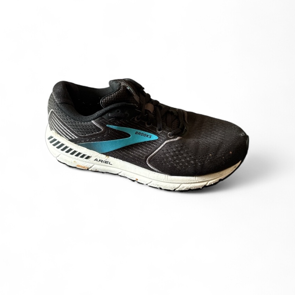 Brooks Ariel 20 Women's Wide Running Shoes Sz 9.5 Black Blue Support Sneakers‎